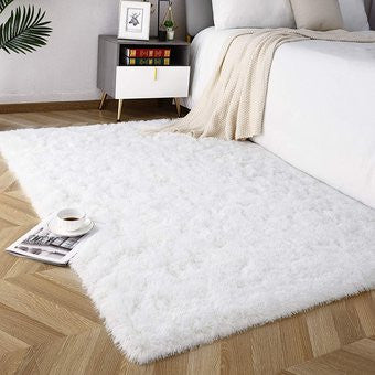 Alfombra de felpa de pelo largo para sala 2.0X1.50, decoración del hogar
