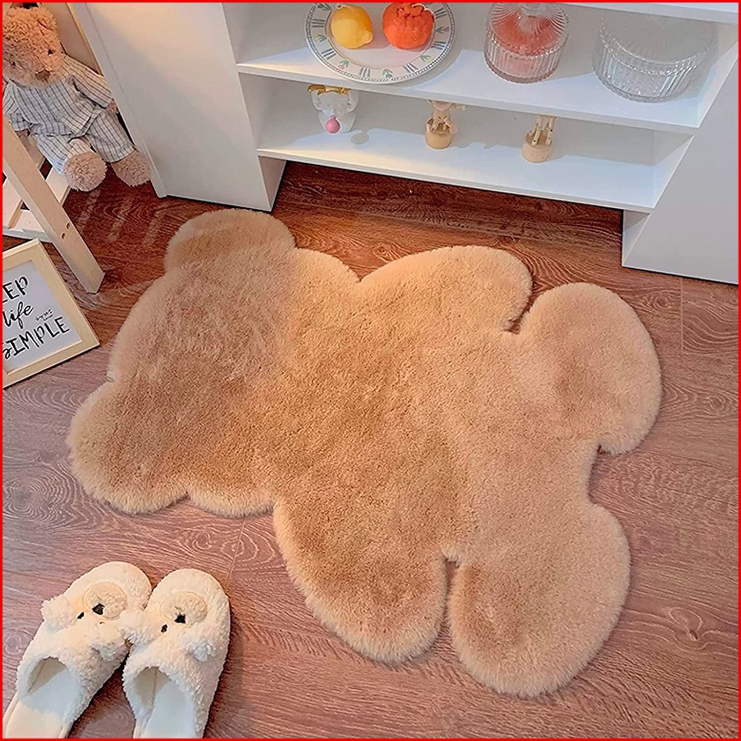 Alfombra en forma de oso / decoración / pie de cama