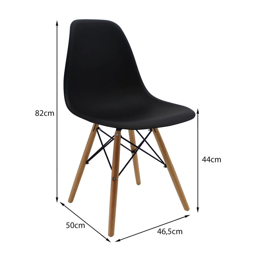 Silla de comedor. Silla Eames. Silla de diseño