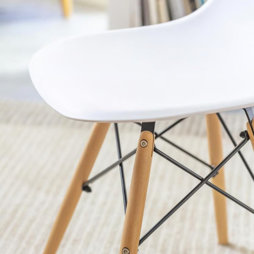 Silla de comedor. Silla Eames. Silla de diseño