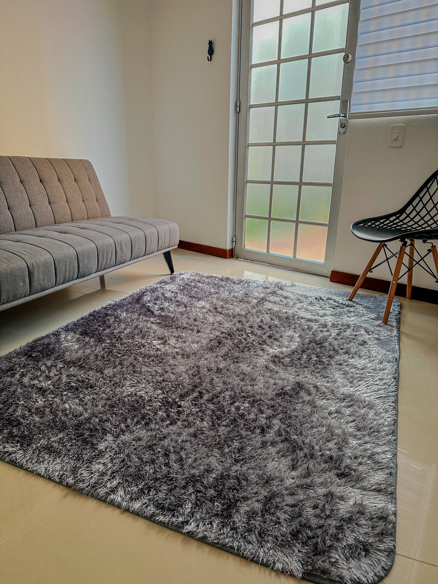 Alfombra de felpa de pelo largo para sala 2.0X1.50, decoración del hogar