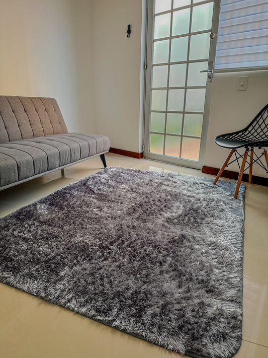 Alfombra de felpa de pelo largo para sala 2.0X1.50, decoración del hogar