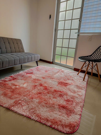 Alfombra de felpa de pelo largo para sala 2.0X1.50, decoración del hogar