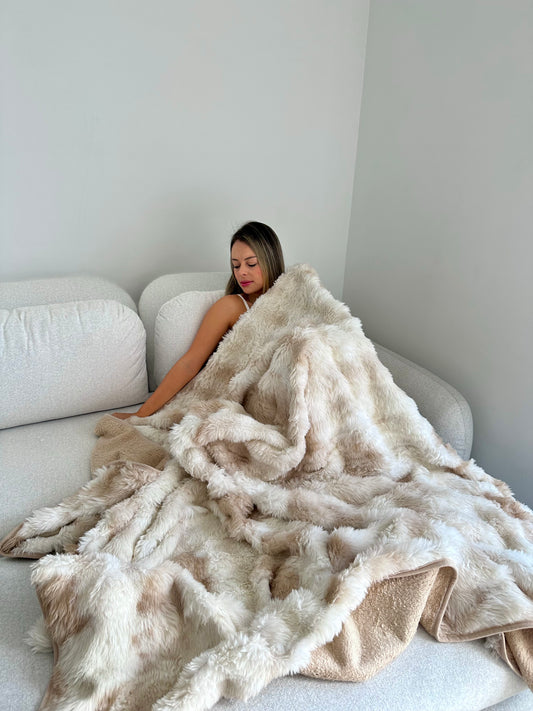 COBIJA PIEL DE CONEJO OVEJERA