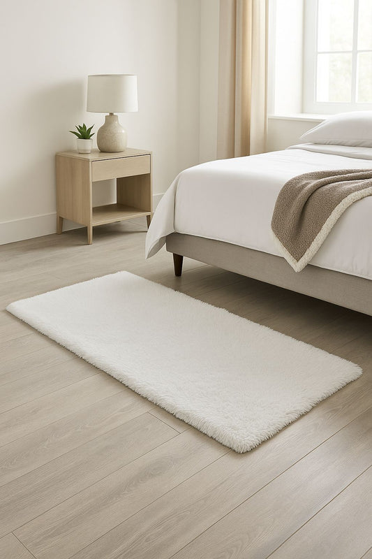 Tapete pie de cama gris 1,50x60cm
