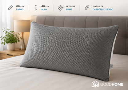 Almohada suave con fibras de carbono activado