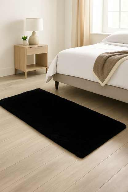 Tapete pie de cama gris 1,50x60cm