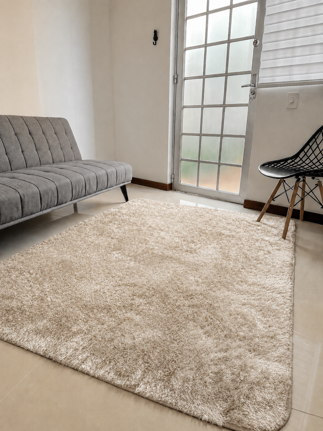 Alfombra de felpa de pelo largo para sala 2.0X1.50, decoración del hogar