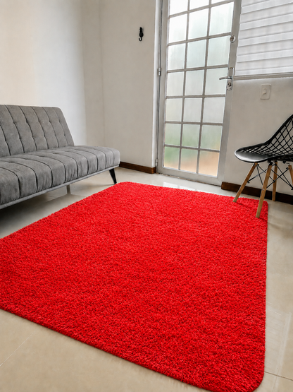 Alfombra de felpa de pelo largo para sala 2.0X1.50, decoración del hogar