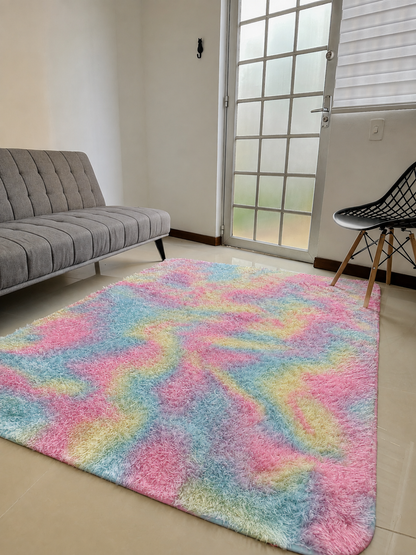 Alfombra de felpa de pelo largo para sala 2.0X1.50, decoración del hogar