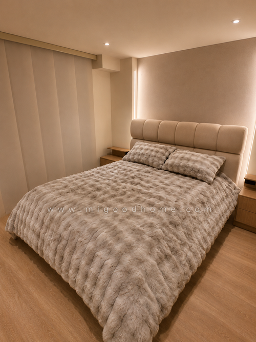 Edredón Burbuja ovejero doble faz + obsequio Fragancia de ambiente