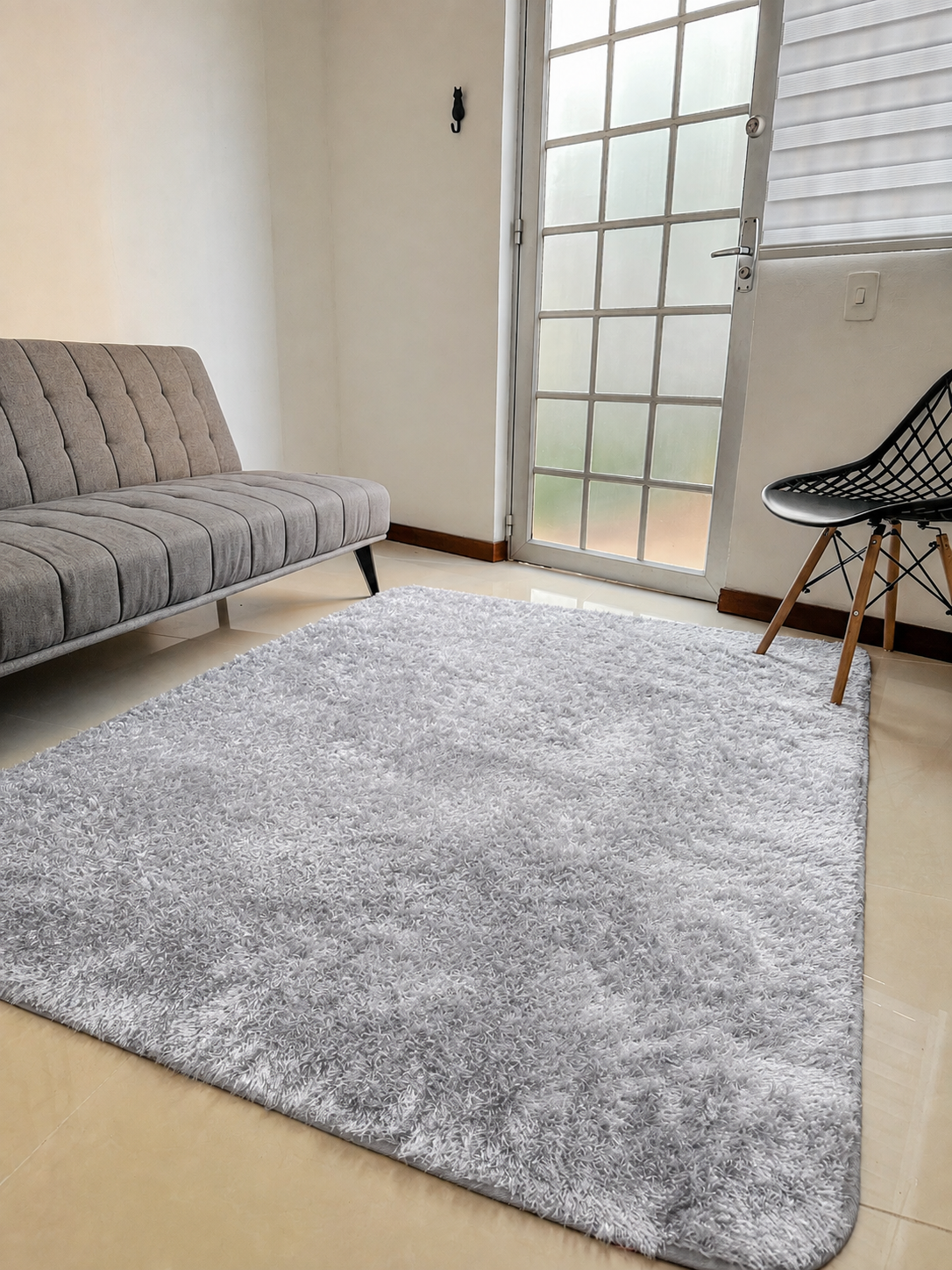 Alfombra de felpa de pelo largo para sala 2.0X1.50, decoración del hogar