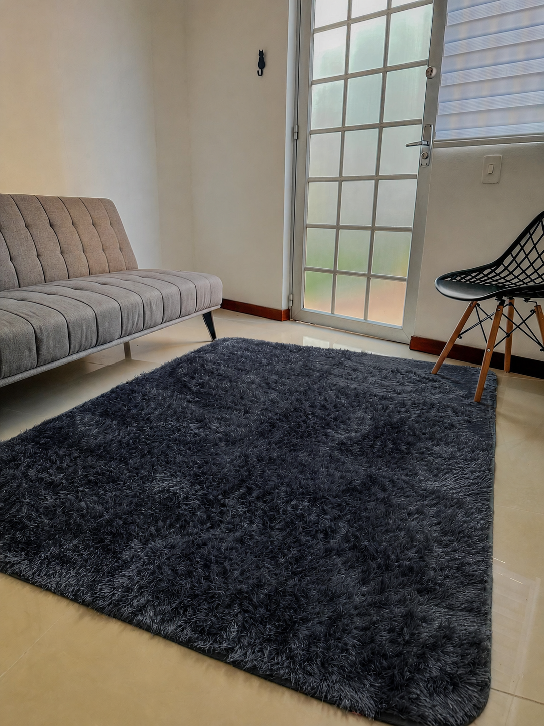 Alfombra de felpa de pelo largo para sala 2.0X1.50, decoración del hogar