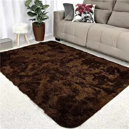 Alfombra de felpa de pelo largo para sala 2.0X1.50, decoración del hogar